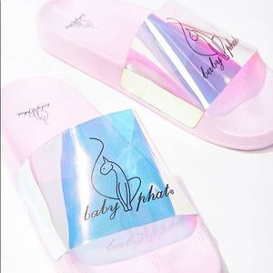 Baby phat slides, size 9, BRAND NEW ( NEVER WORN )